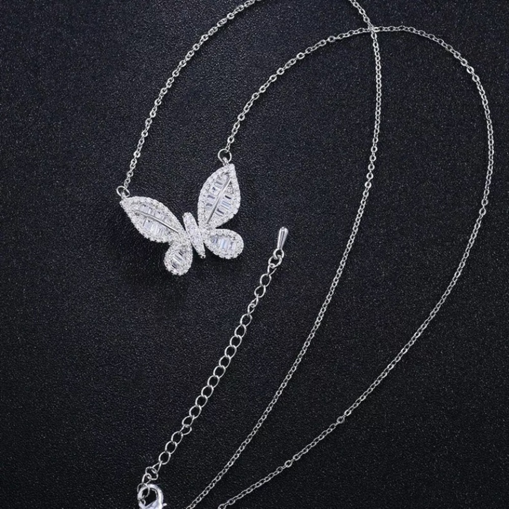 Butterfly crystal Necklace
